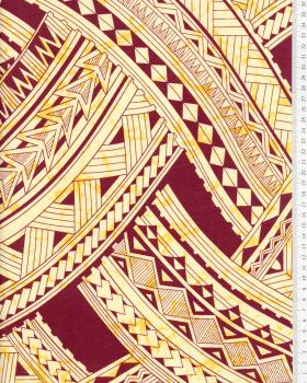 Polynesian fabric AVAE Yellow - Tissushop